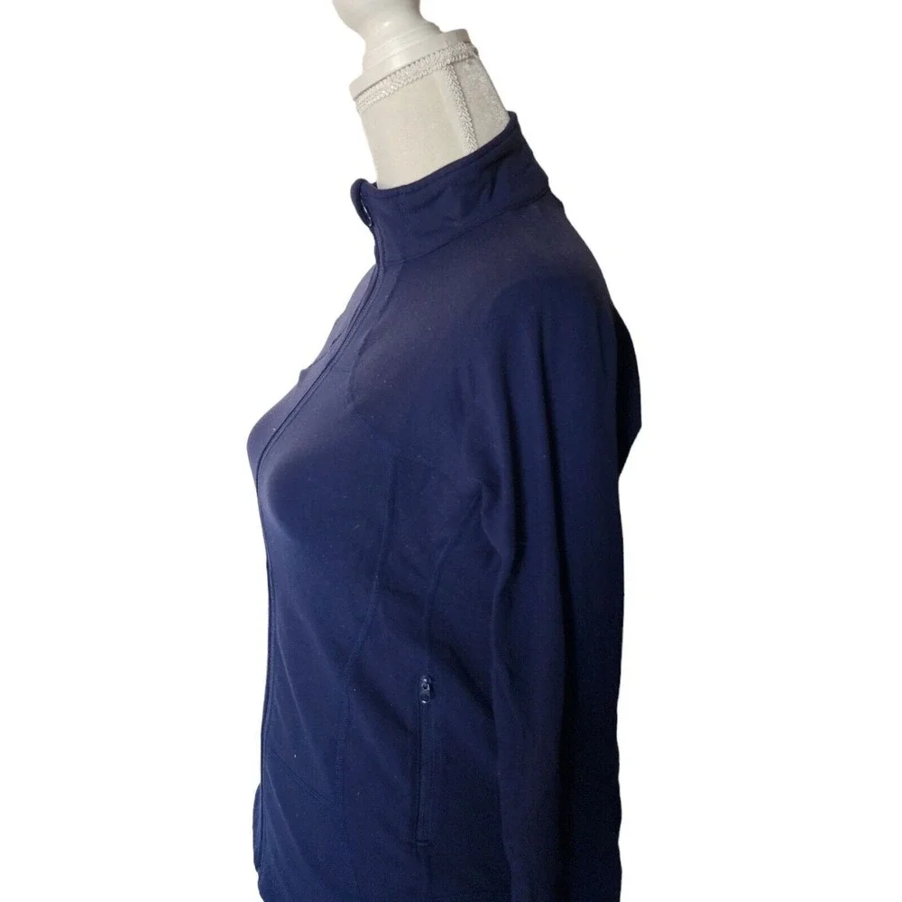 Lululemon Athletica Jacket‎ 8 Shape Jacket Blue Zipper Luon Lightweight